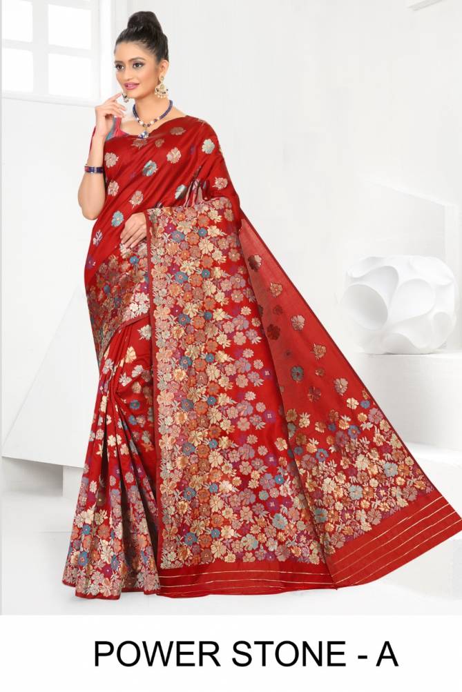 Ronisha Power Stone Latest Fancy Designer Silk Fancy Casual Festive Wear Saree Collection